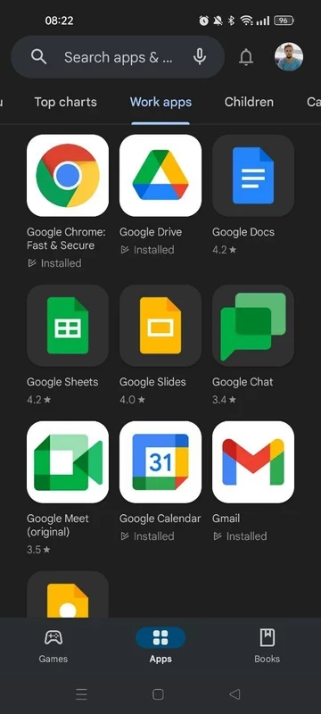 Google Play Store – capture d'écran 1