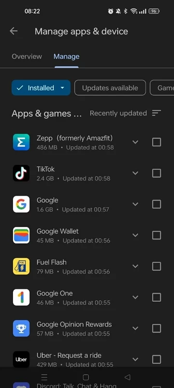 Google Play Store – capture d'écran 3