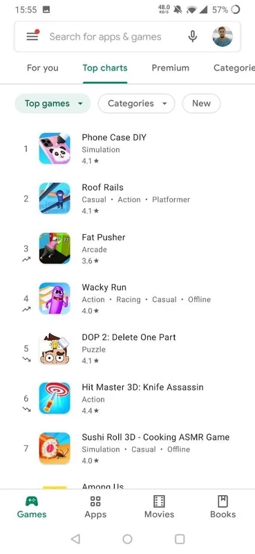 Google Play Store – capture d'écran 5